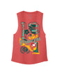 Red Heather Flowy Tank