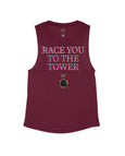 Maroon Flowy Tank