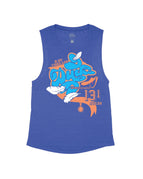 Heather Navy Flowy Tank