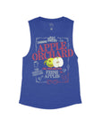 Heather Navy Flowy Tank