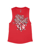 Red Flowy Tank