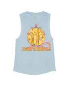 Stone Blue Flowy Tank