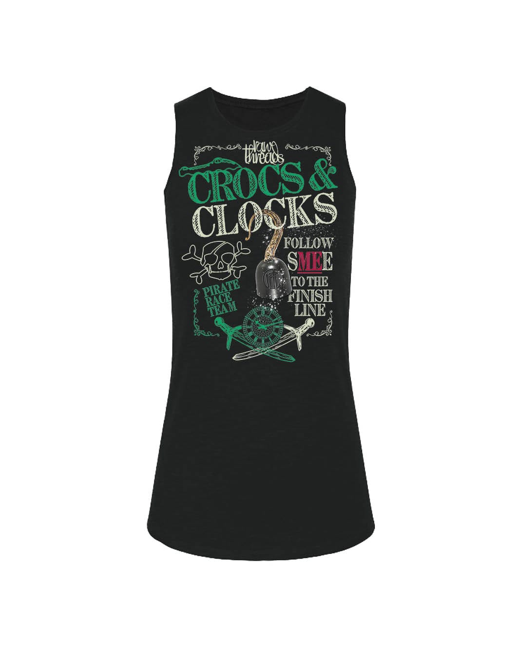Raw Threads Crocs and Clocks