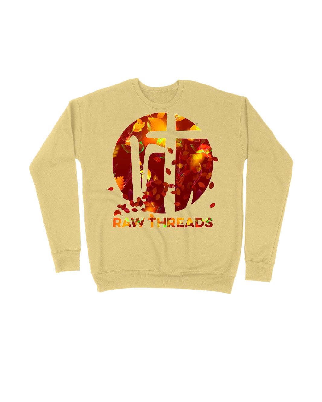 Raw Threads Fall Leaves Logo