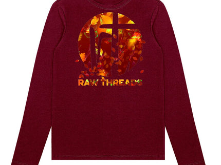 Raw Threads Fall Leaves Logo