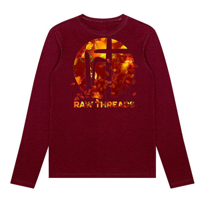 Raw Threads Fall Leaves Logo