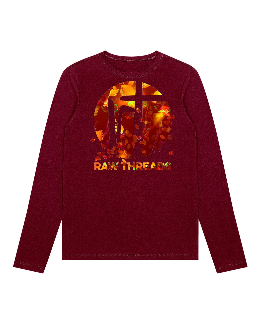 Raw Threads Fall Leaves Logo