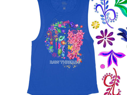 Raw Threads Family Flowers Logo