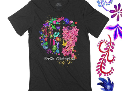 Raw Threads Family Flowers Logo