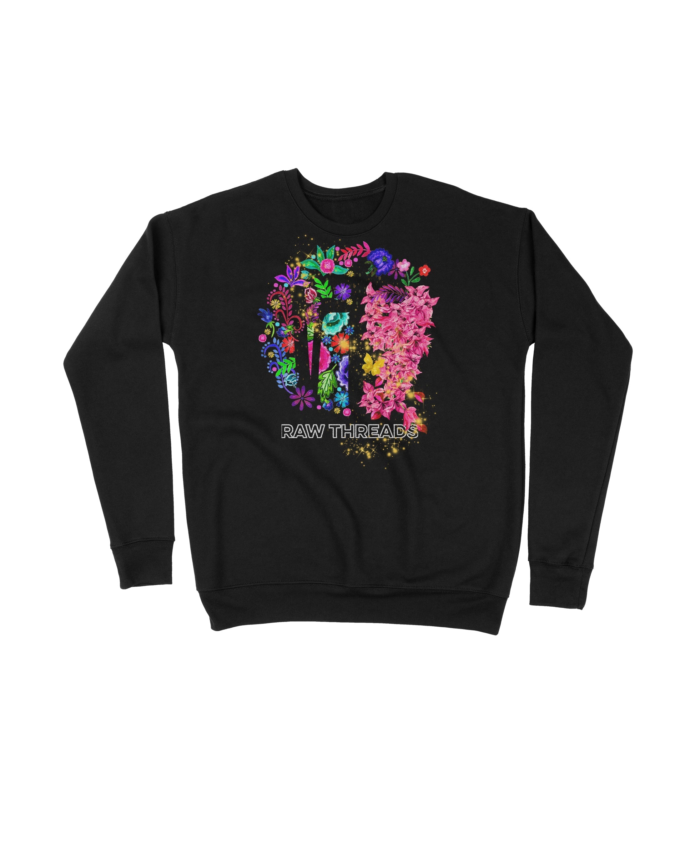 Raw Threads Family Flowers Logo