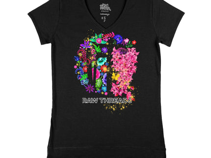 Raw Threads Family Flowers Logo