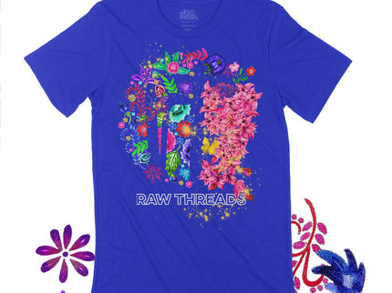 Raw Threads Family Flowers Logo