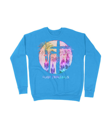Raw Threads Fireworks Logo Ocean Blue