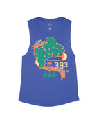 Heather Navy Flowy Tank