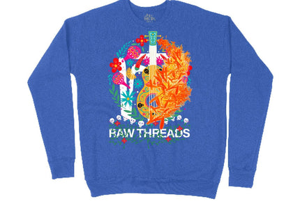 Raw Threads Guitar and Flowers Logo