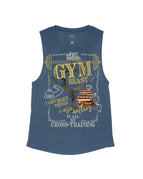 Heather Navy Flowy Tank