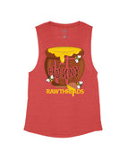 Red Heather Flowy Tank