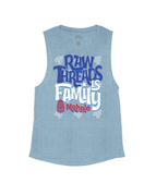 Stone Blue Flowy Tank