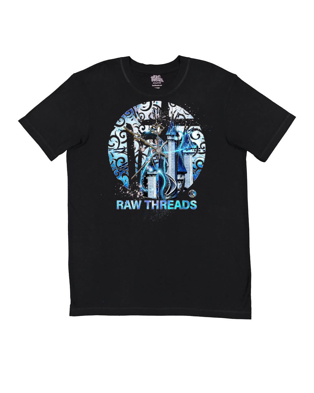 Raw Threads Logo Blue Castle at Midnight