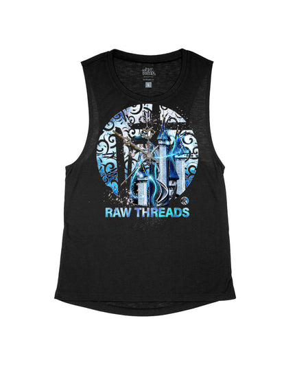 Raw Threads Logo Blue Castle at Midnight