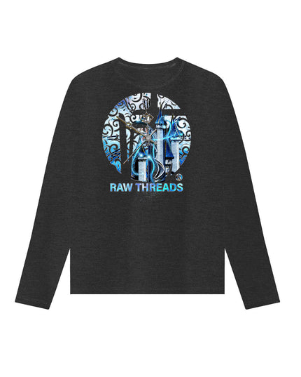 Raw Threads Logo Blue Castle at Midnight