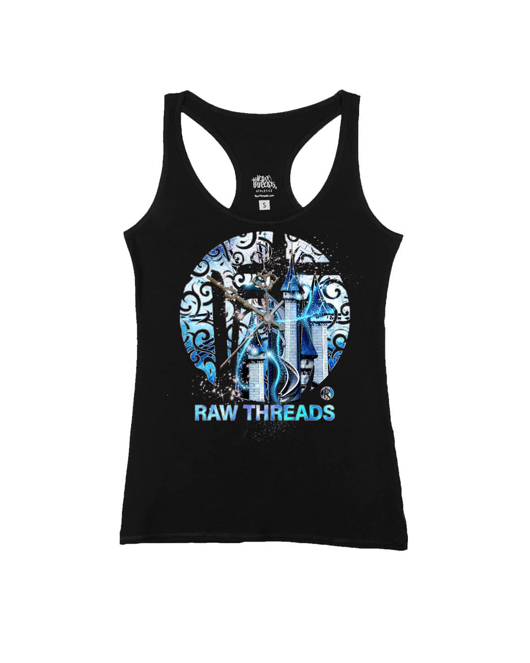 Raw Threads Logo Blue Castle at Midnight