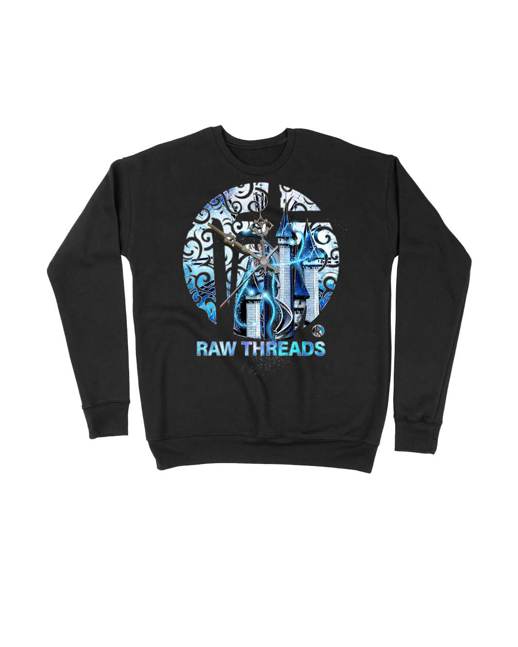 Raw Threads Logo Blue Castle at Midnight