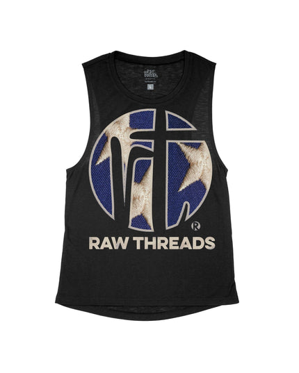 Raw Threads Logo Blue with White Stars