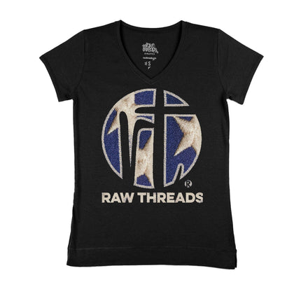 Raw Threads Logo Blue with White Stars