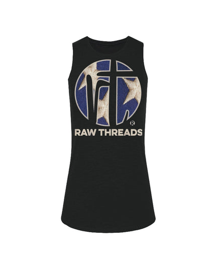 Raw Threads Logo Blue with White Stars