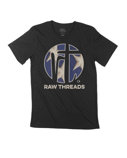 Raw Threads Logo Blue with White Stars