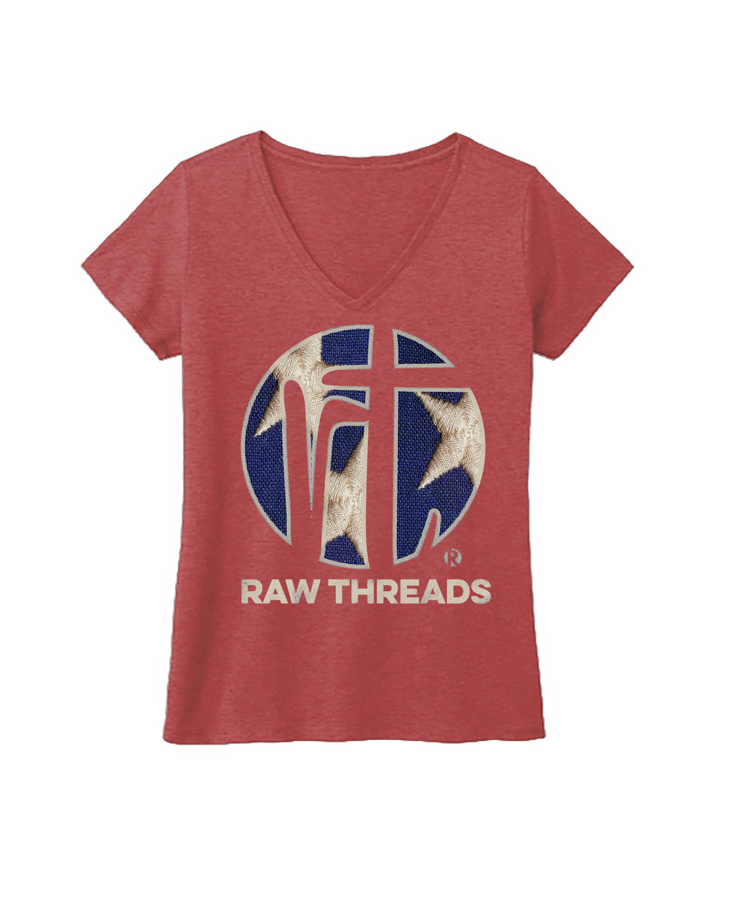 Raw Threads Logo Blue with White Stars