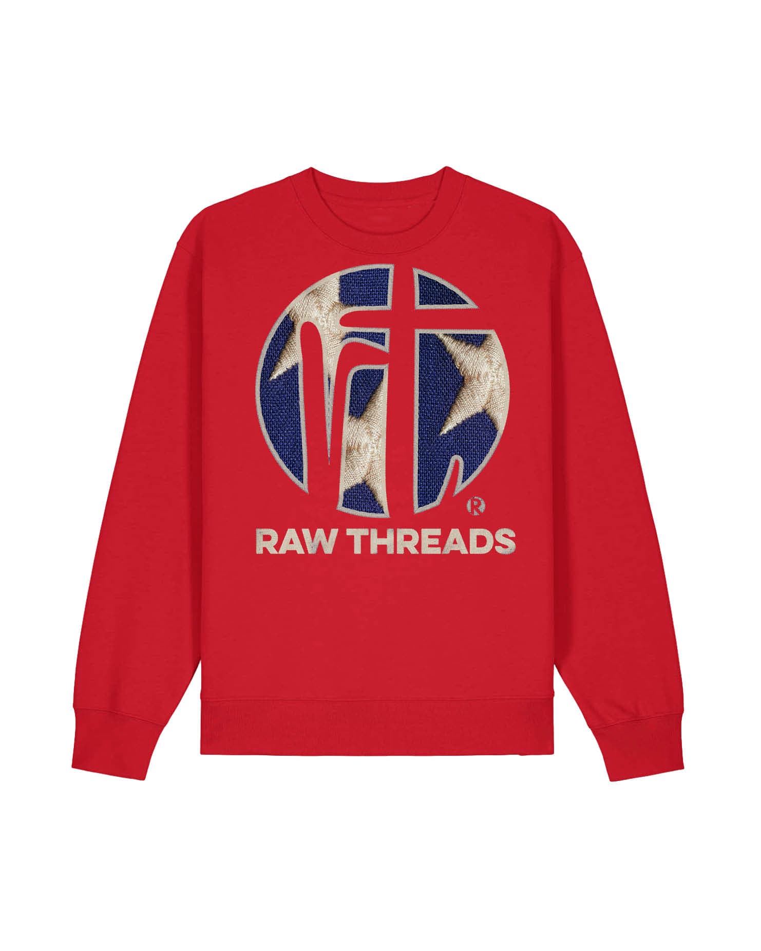 Raw Threads Logo Blue with White Stars