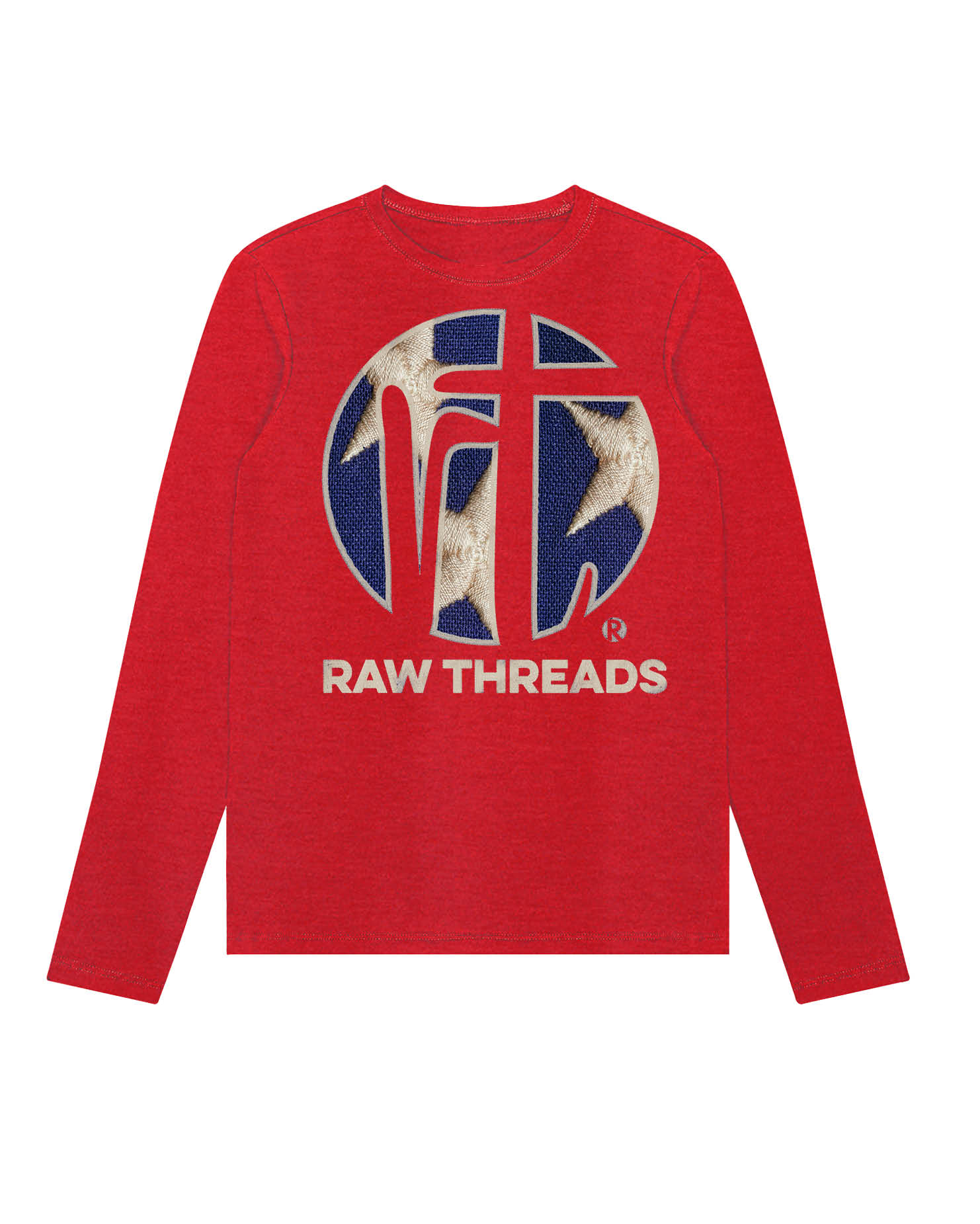 Raw Threads Logo Blue with White Stars