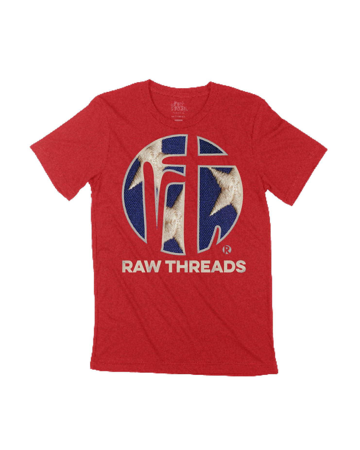 Raw Threads Logo Blue with White Stars
