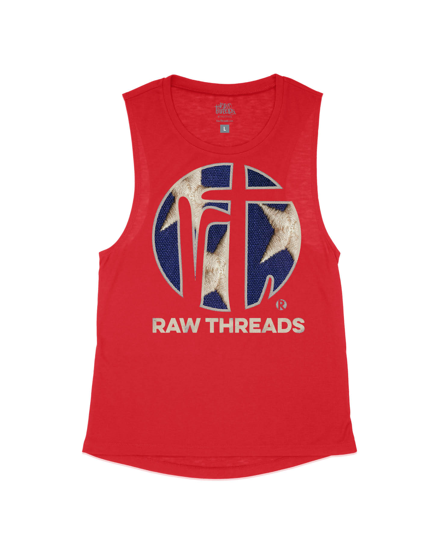 Raw Threads Logo Blue with White Stars