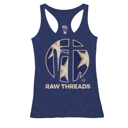 Raw Threads Logo Blue with White Stars