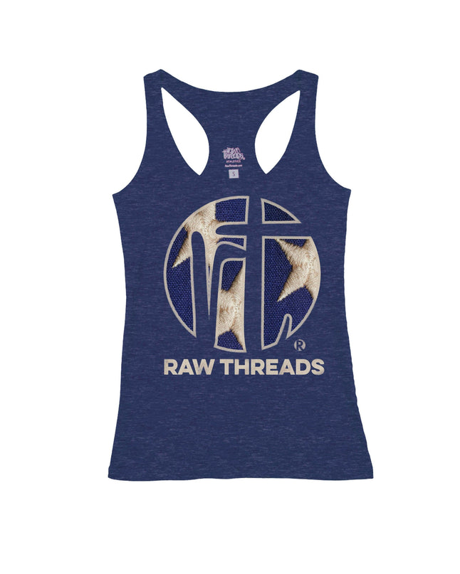 Raw Threads Logo Blue with White Stars