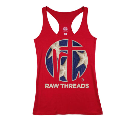 Raw Threads Logo Blue with White Stars