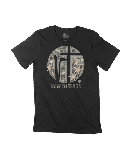 Raw Threads Logo Green Camo