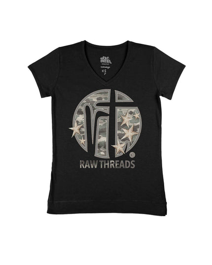 Raw Threads Logo Green Camo