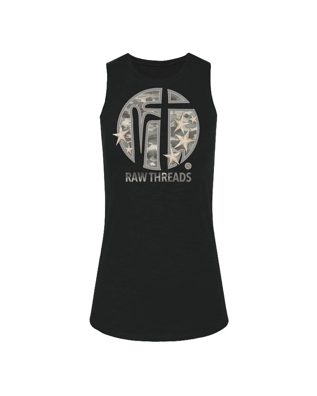 Raw Threads Logo Green Camo
