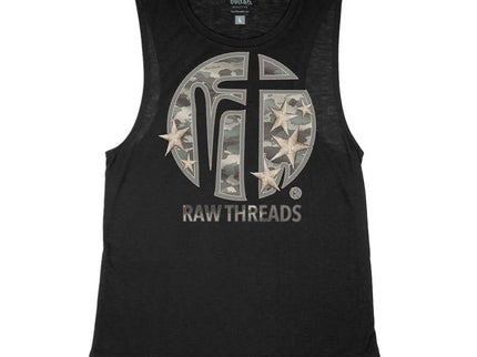 Raw Threads Logo Green Camo