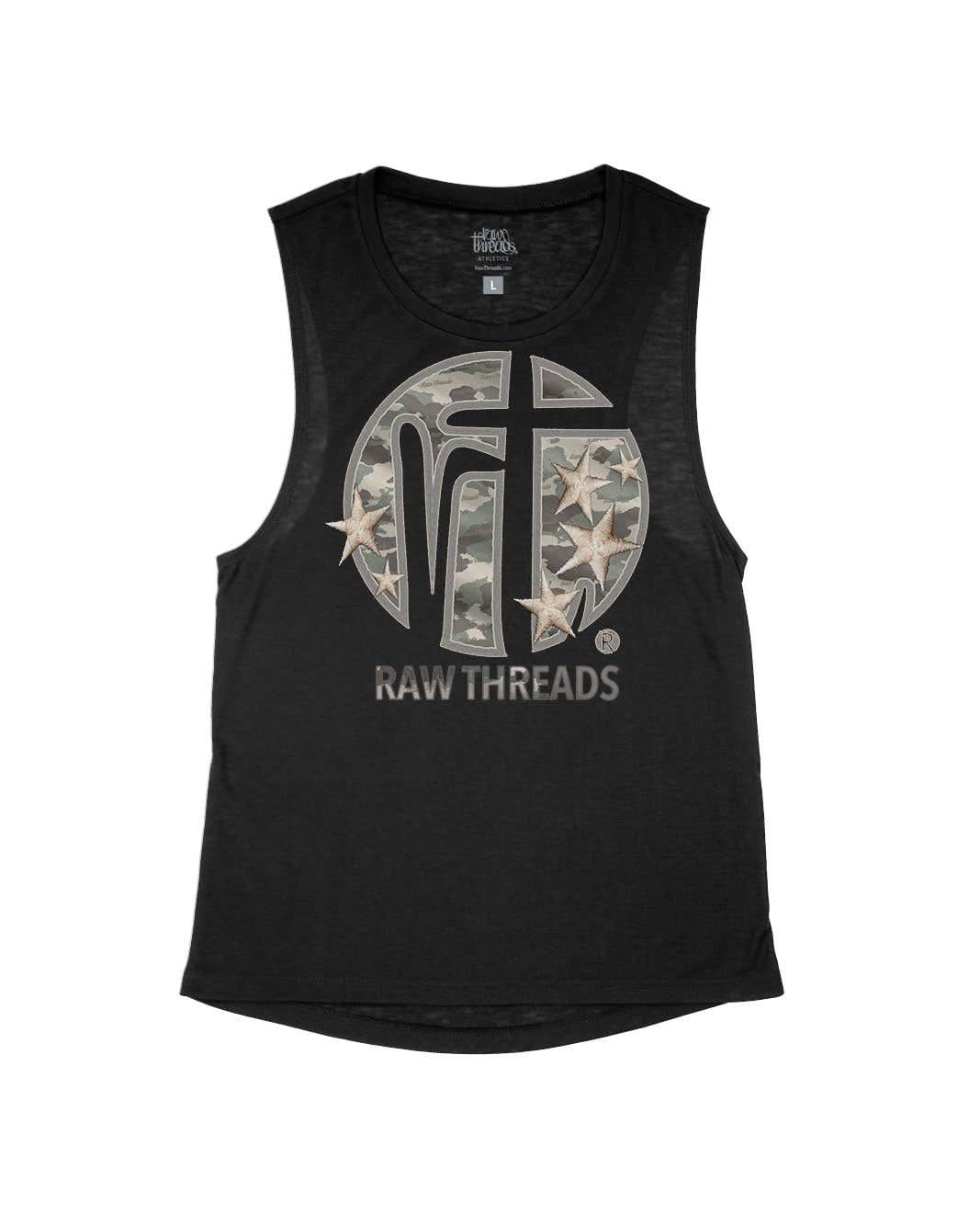 Raw Threads Logo Green Camo