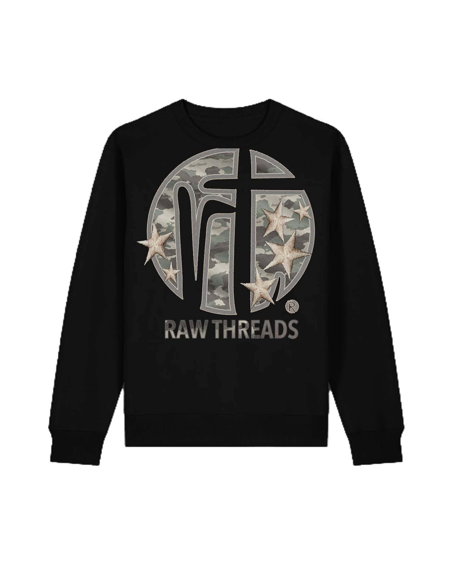 Raw Threads Logo Green Camo