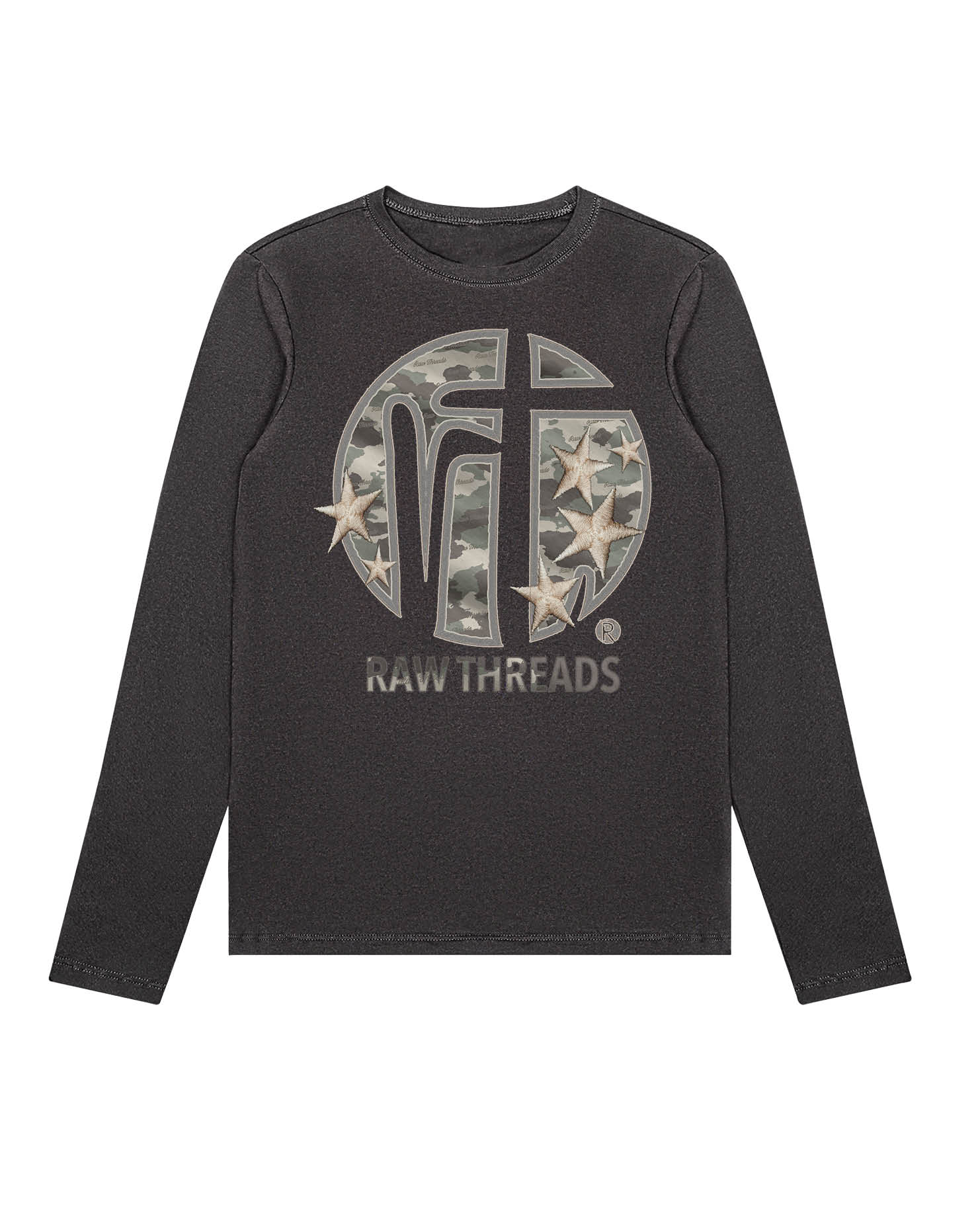 Raw Threads Logo Green Camo
