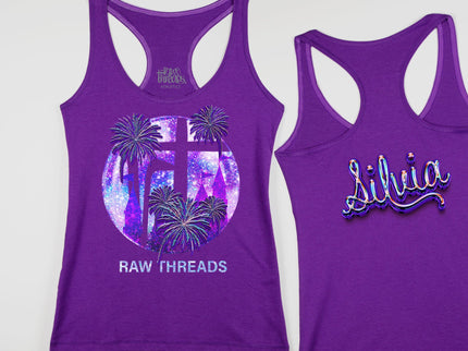 Raw Threads Logo in Purple Platinum