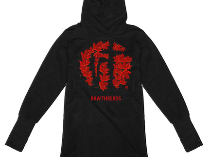 Raw Threads Logo Maple Leaves