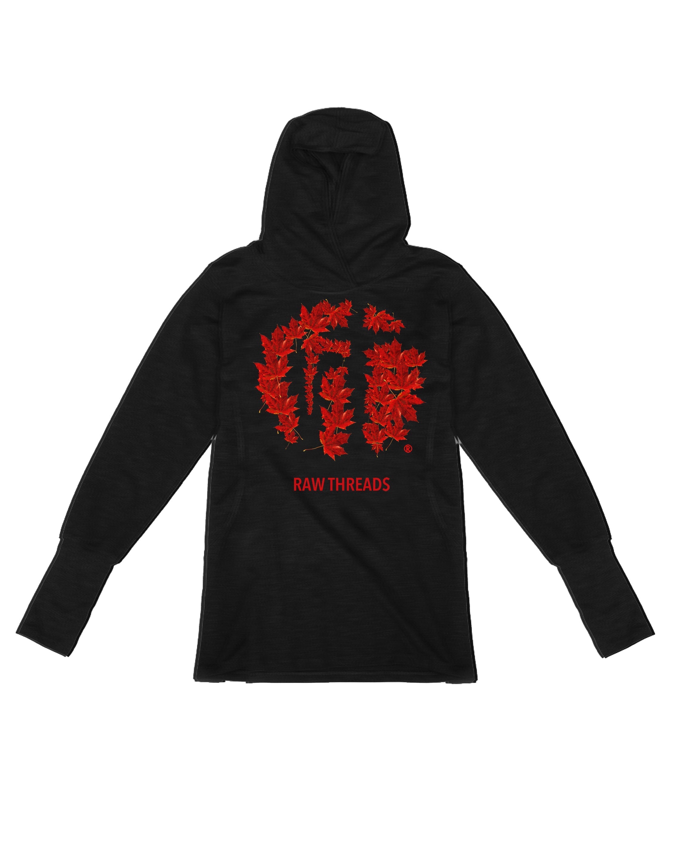 Raw Threads Logo Maple Leaves