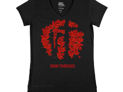 Raw Threads Logo Maple Leaves
